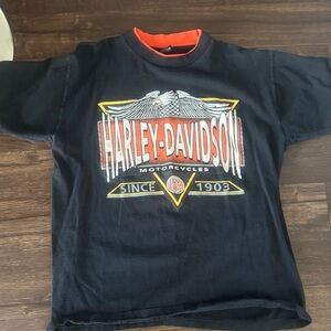 Harley-Davidson  with Logo in Black and Orange